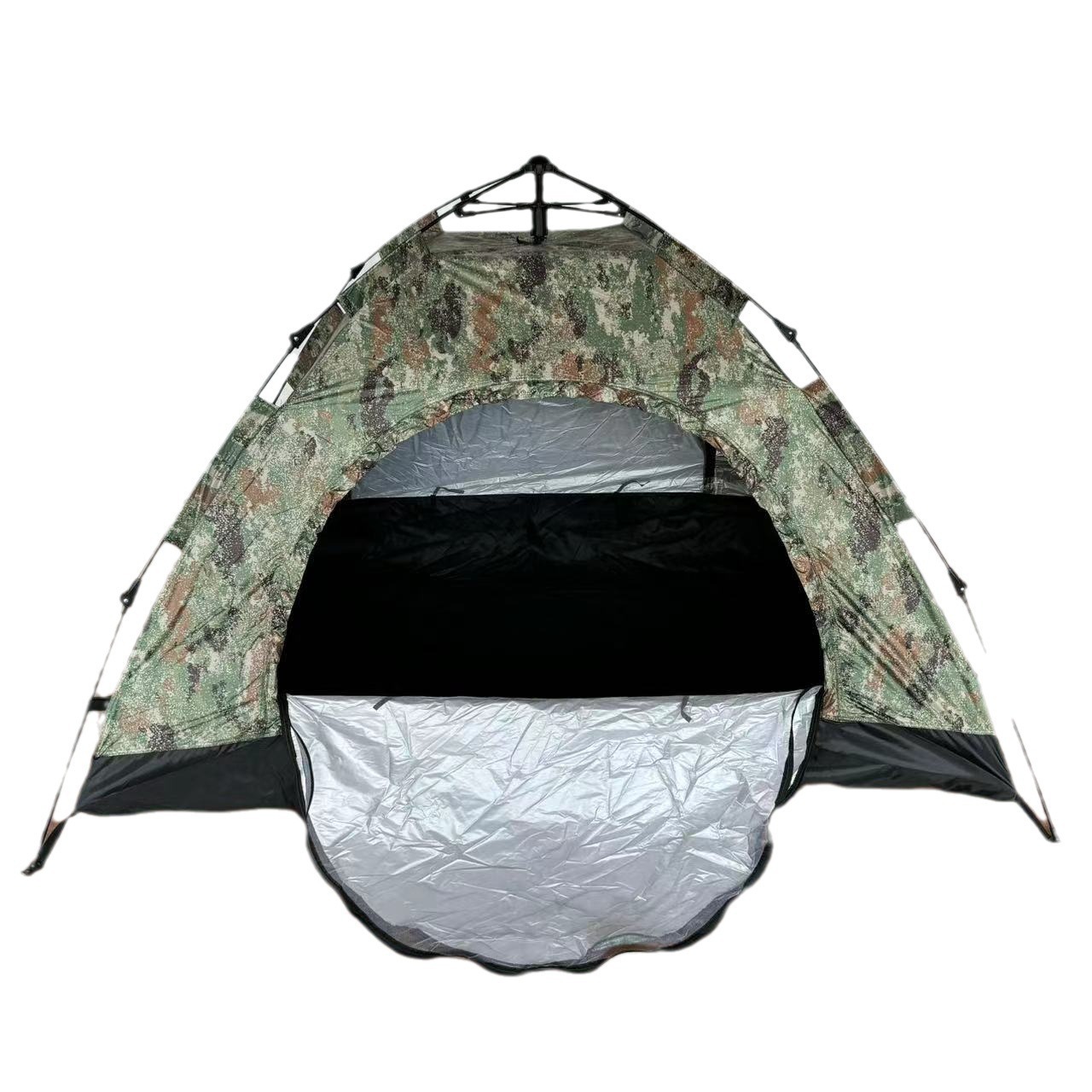 Outdoor tent, automatic portable camping beach tent, double-layer folding quick-open no-setup tent