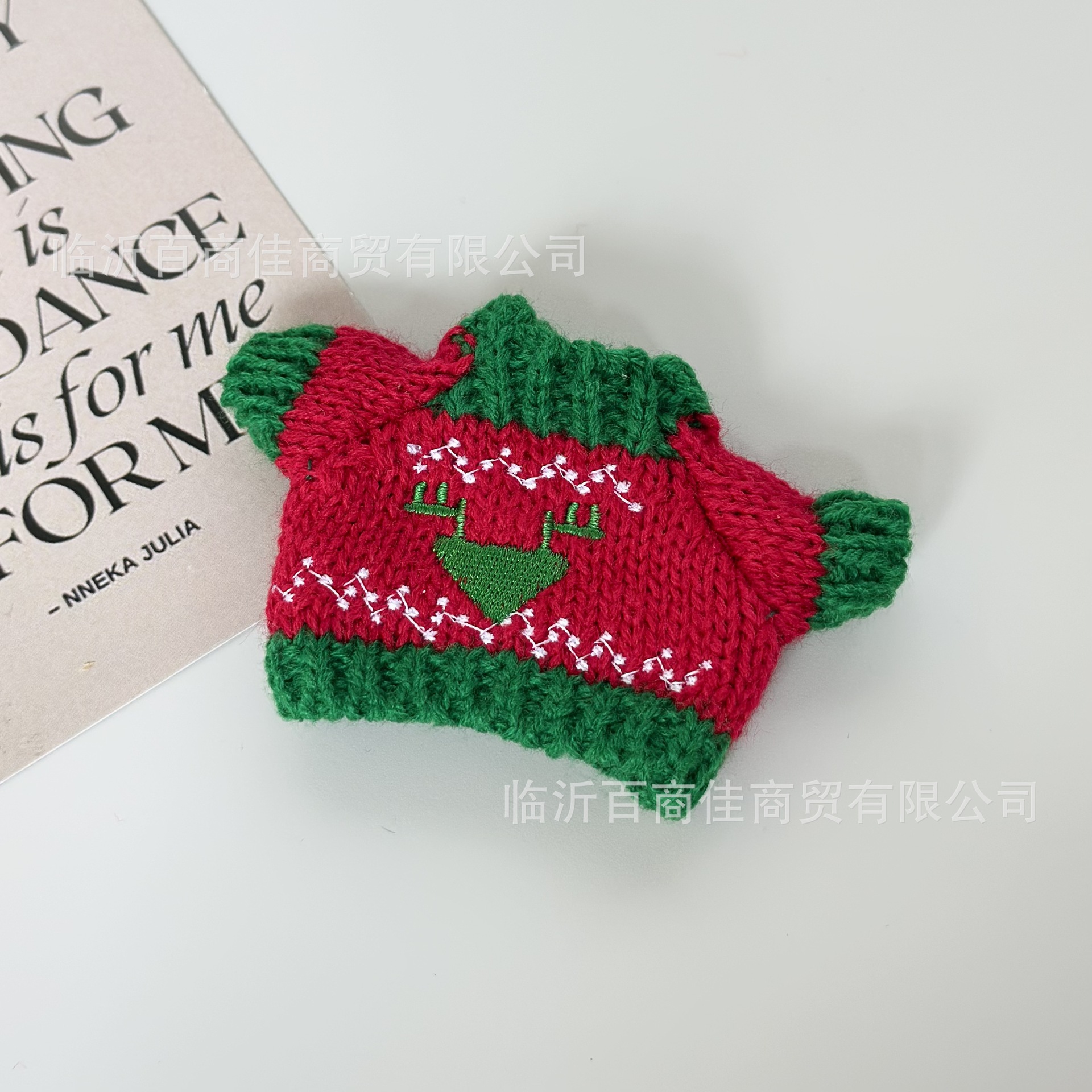 刺绣麋鹿毛衣 · 高5CM----------宽5CM