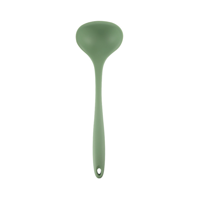 Silicone Spatula Home Spoon Spatula Non-Stick Pan Special Frying Spatula High Temperature Resistant Slotted Spoon Soup Spoon Kitchen Utensils Set