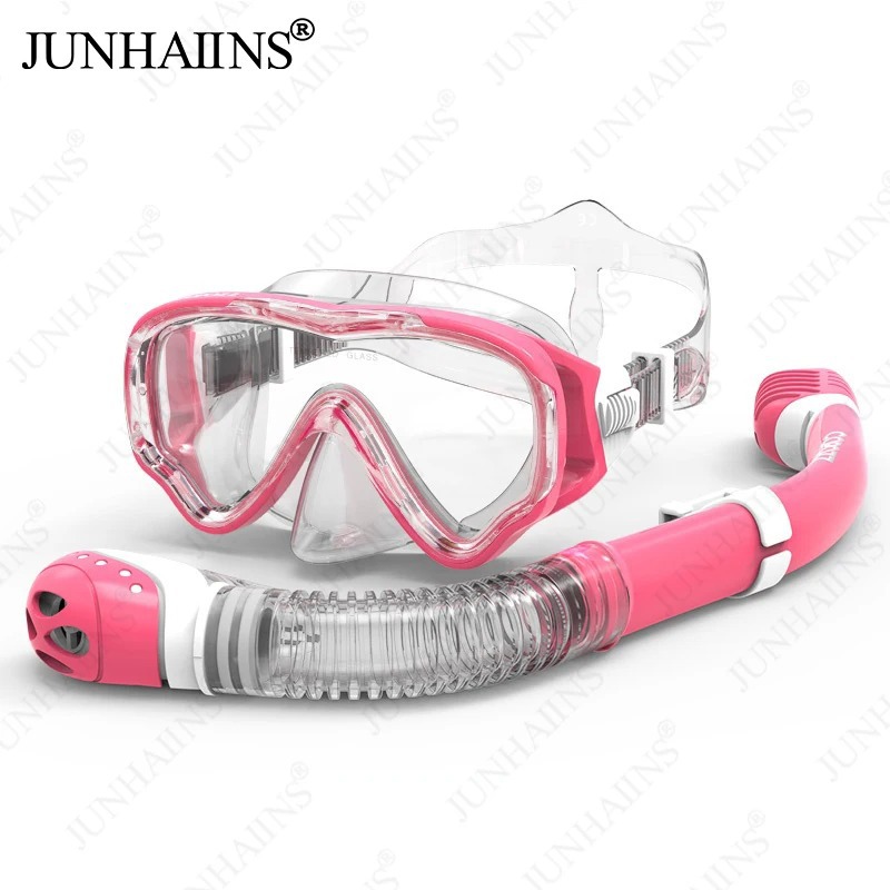 Children's diving mask waterproof flat light snorkeling mask high-definition anti-fog snorkeling mask parent-child product portable