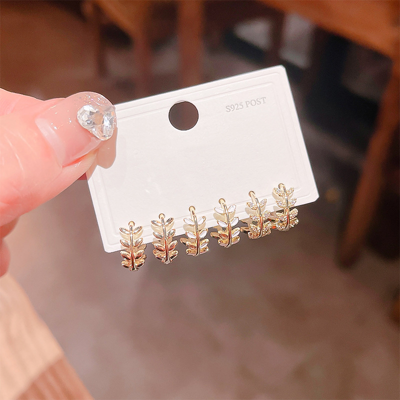 2025 new smooth geometric round zircon circle ear cuffs, simple earring hoop accessories