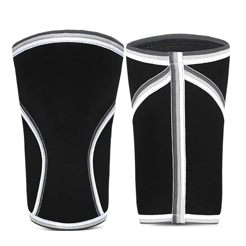 Weightlifting knee brace, squat strongman stabilization compression fitness professional strength training 7mm high-elastic neoprene