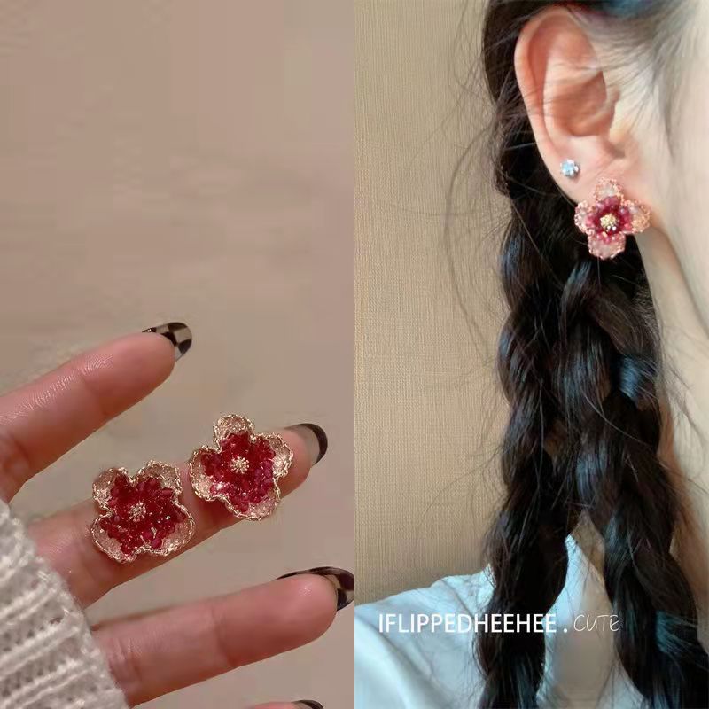 Silver needle earrings women long tassel earrings ear accessories