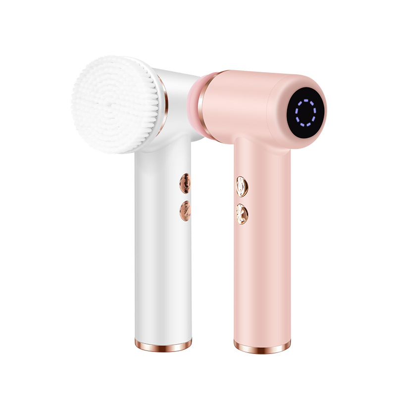 Charging silicone facial brush deep cleaning waterproof blackhead removal pore brush soft bristle facial cleanser deep cleaning