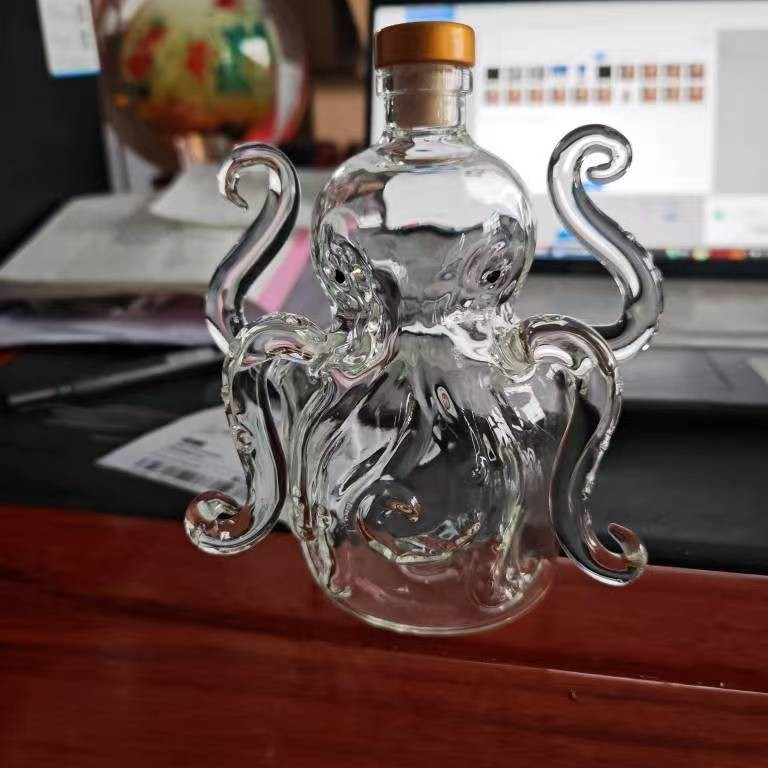 Animal soaking bottle whiskey bottle octopus shape whiskey bottle cute octopus