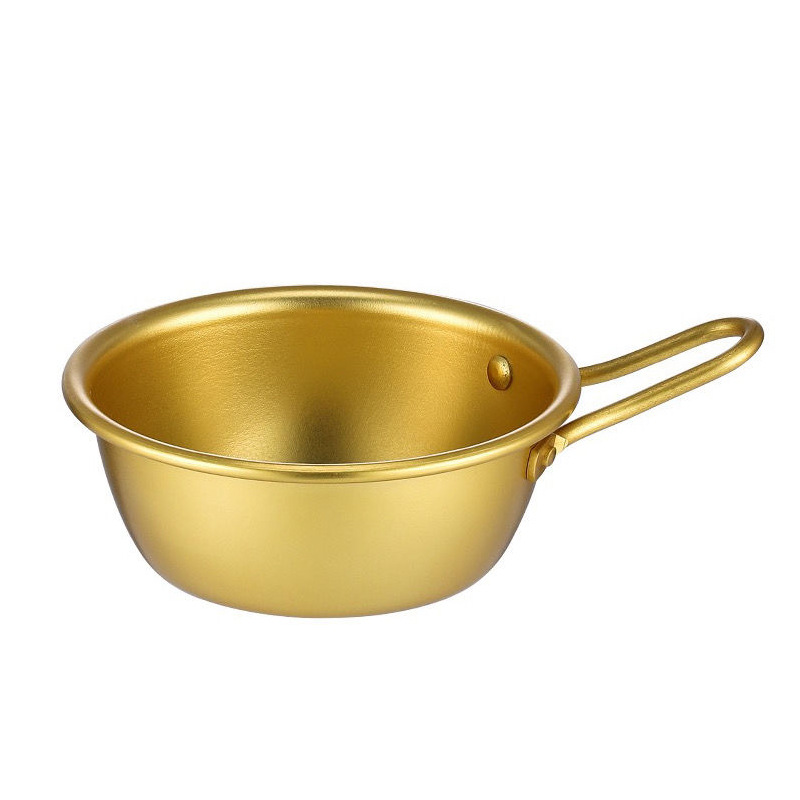 316 food-grade stainless steel rice wine bowl, cooking bowl, side dish bowl, yellow wine bowl with handle, mixing bowl for seasoning