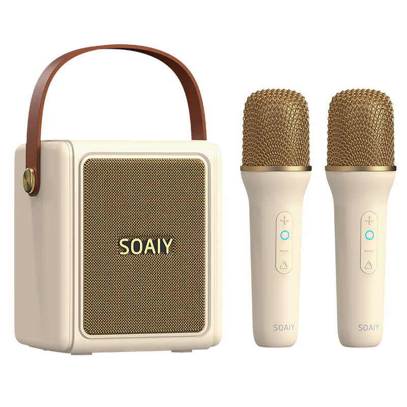 Soai SK9 Microphone Speaker All-in-One Microphone K Song Wireless Bluetooth Home Children Home KTV Christmas Gift