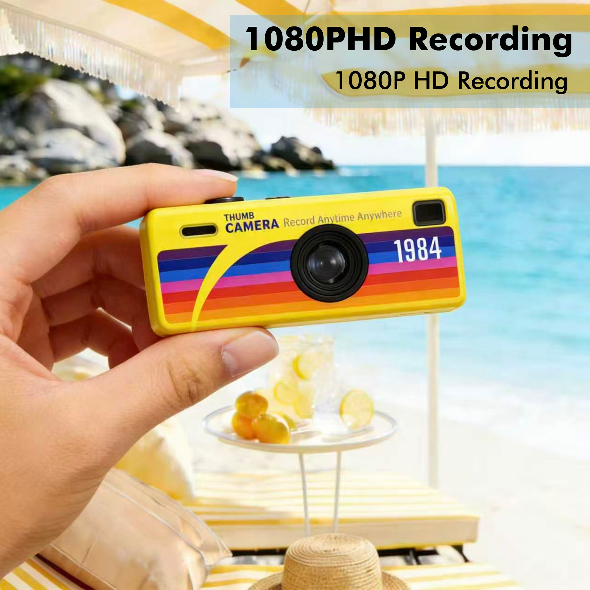 Thumb camera student party small portable camera photo video pocket mini camera pendant