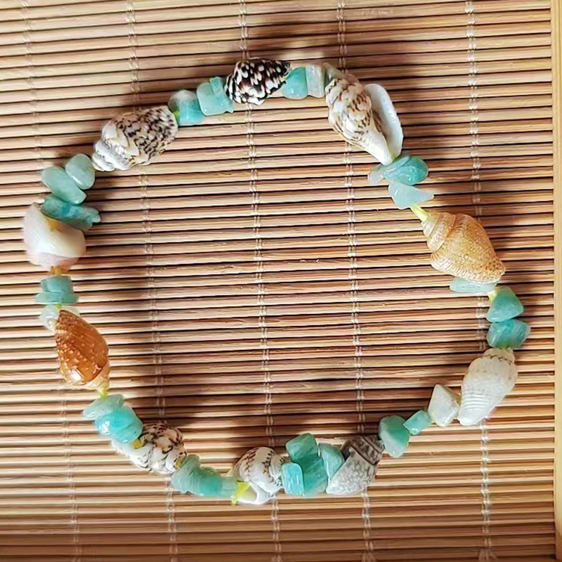 Rongshang Accessory Natural Crushed Stone Conch Bracelet Beach Leisure Shell Hand Ornament Bracelet