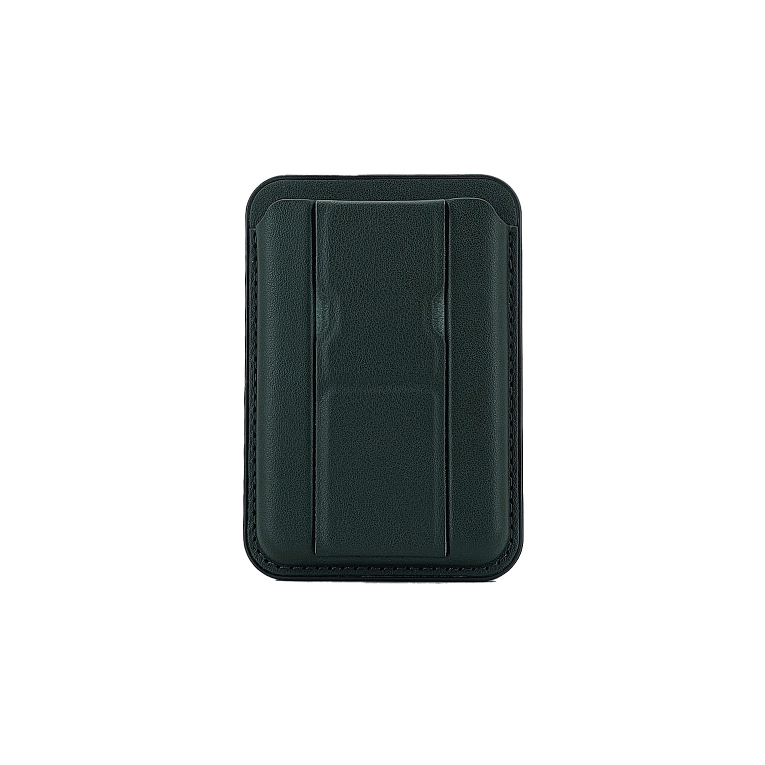 New Anti-slip Grid MagSafe Magnetic Card Holder Folding Stand Round Hole Injection Molded Portable Document Card Storage Clip