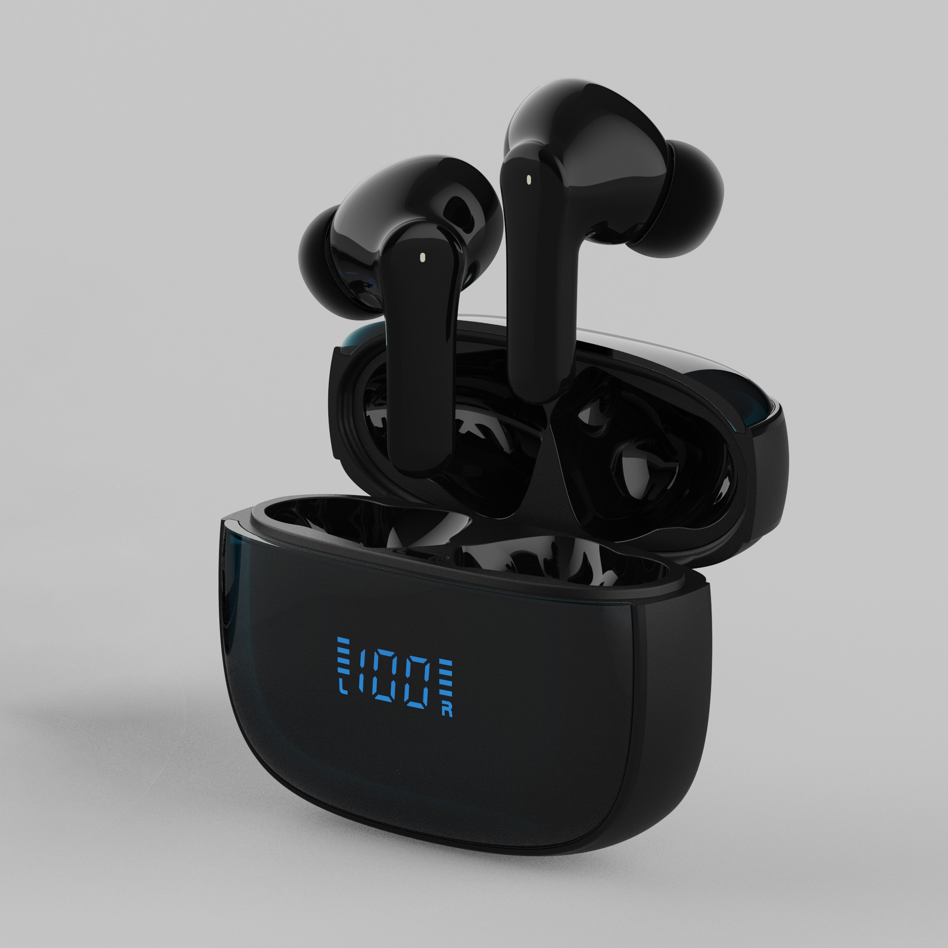 IVANTE Private Mold S18 Quad-Mic ENC Call Noise Reduction Low Latency Battery Display TWS In-Ear Bluetooth Headphones