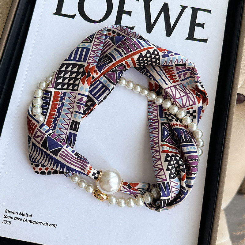 几何世界长珠扣-粉黑