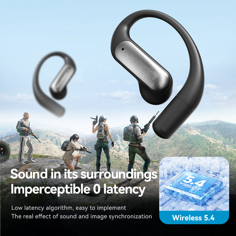 AI Intelligent Translation Wireless Bluetooth Earphone Long Battery Life Sports Ear Hook Bluetooth Earphone