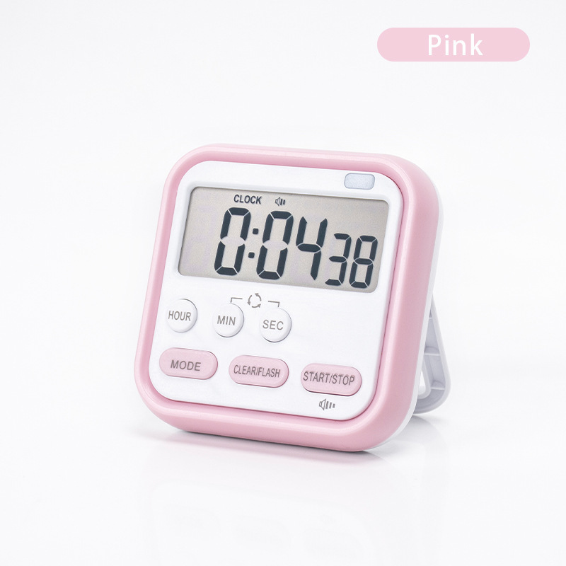 Timer for Learning, Small Alarm Clock and Kitchen Reminder 2-in-1 Time Manager for Children Self-Discipline Timer