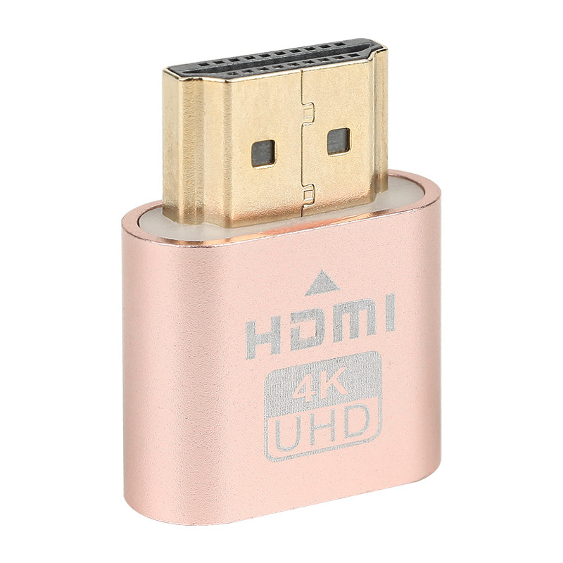 HDMI dummy monitor with light EDID emulator 4K remote hang up 3060 graphics card fake load converter