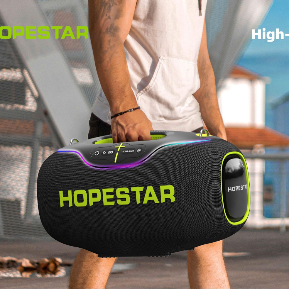 High power 350W outdoor portable K song聚合 Bluetooth speaker heavy bass waterproof dual mic