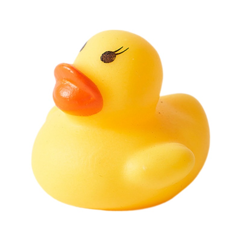 Little Yellow Duck Pinch and Calling Little Duck Toy Swimming Pool Duck Milk Tea Shop Small Gift Educational Toy