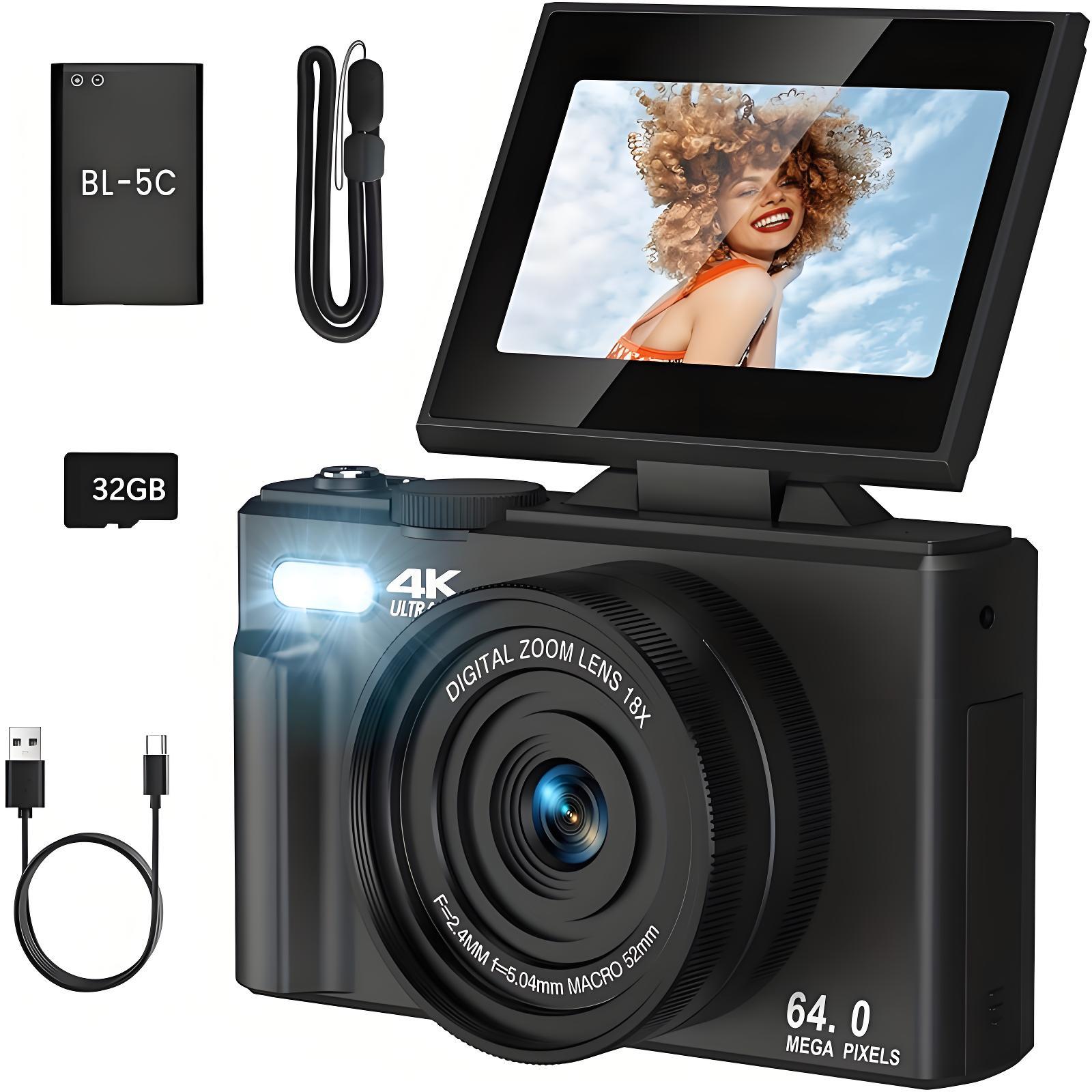 黑色4K【标配】+32G内存卡+读卡器