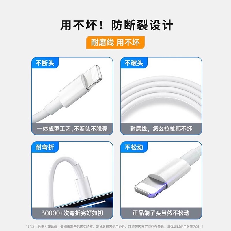 【】Charging Cable for Apple iPhone 14 Data Cable Phone Fast Charging iPad Tablet USB