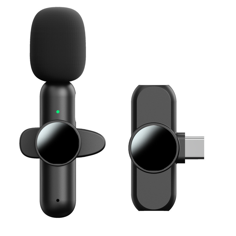 Q8 private mold lapel magnetic clip microphone two-to-two live recording smart noise reduction mini microphone