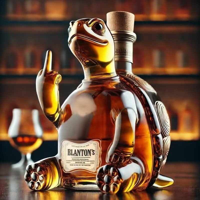 Independent site new animal whiskey decanter AnimalWhiskeyBottle glass bottle