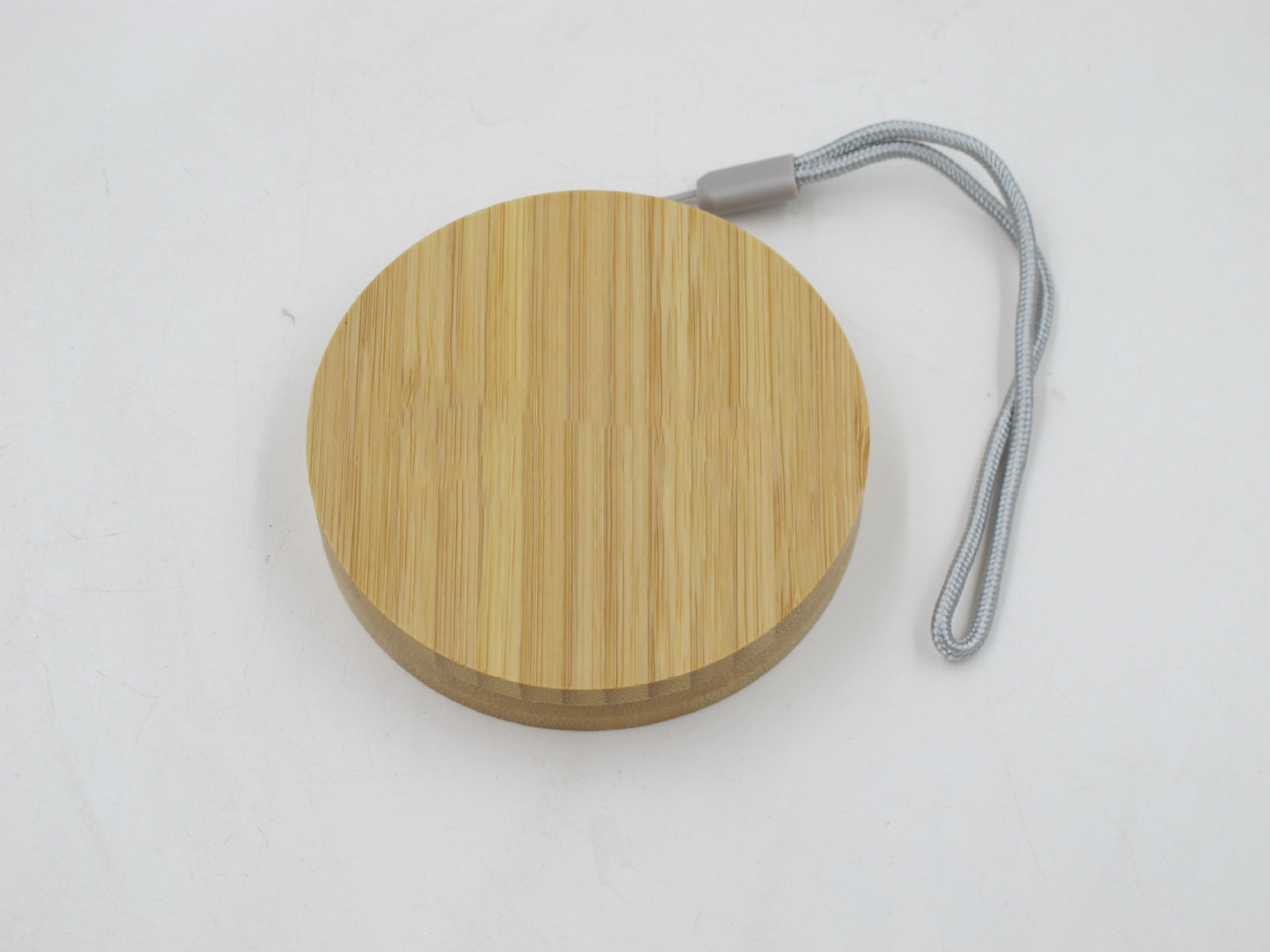 Eco-friendly bamboo wood material 60W wheat straw data cable storage box with 15W fast charging wireless charger