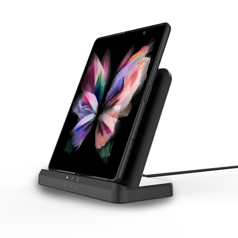 Three-in-one wireless charging stand base for Samsung Apple phone watch earphone wireless charger