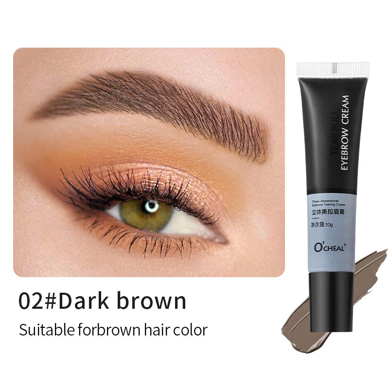 Cross-Border Foreign Trade Cosmetics O'Cheal 3D Peel-Off Eyebrow Gel Waterproof Long-Lasting Color Non-Smudging Peel-Off Dye Eyebrow Gel