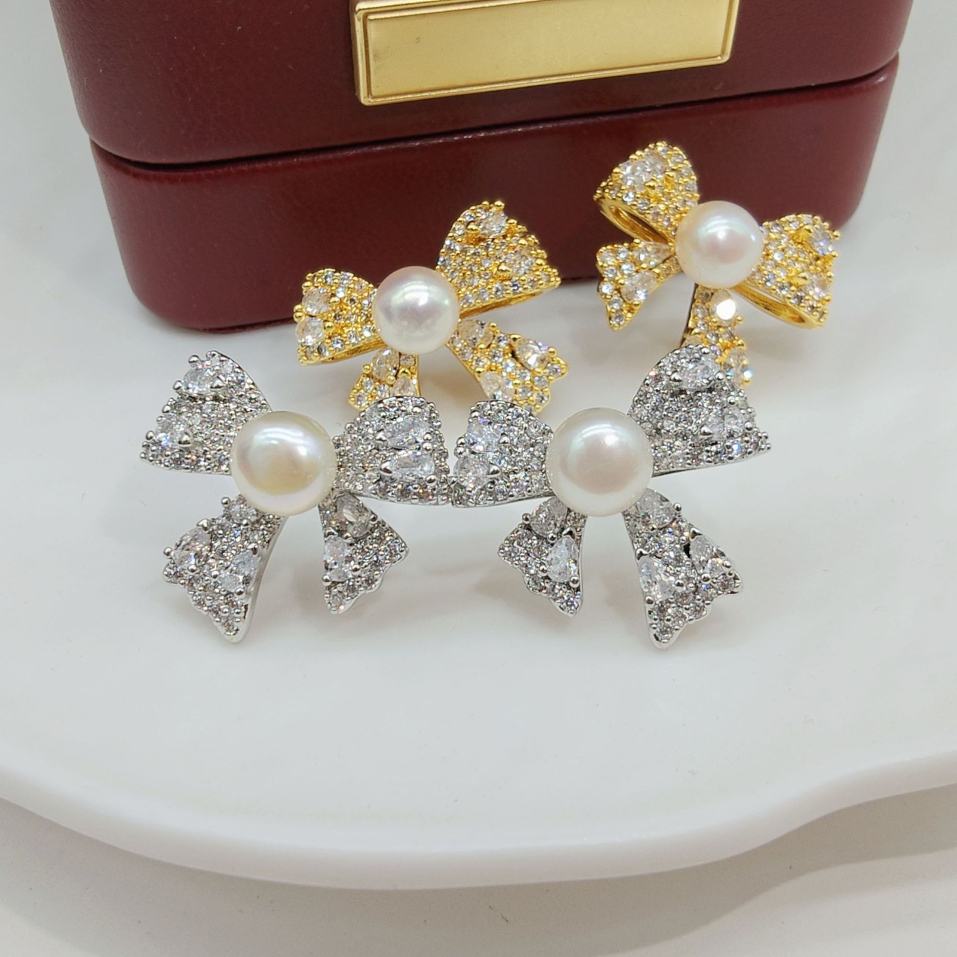 金色托（不含珠） · P1365豪镶蝴蝶（6-7mm）
