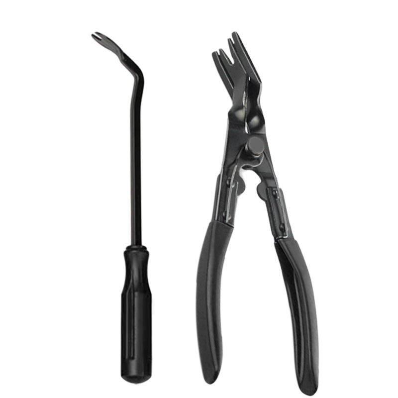 Automotive Tool Lamp Pliers Glue Clip Screwdriver 3-Piece Plastic Clip Removal Car Downward Press Glue Clip Pliers