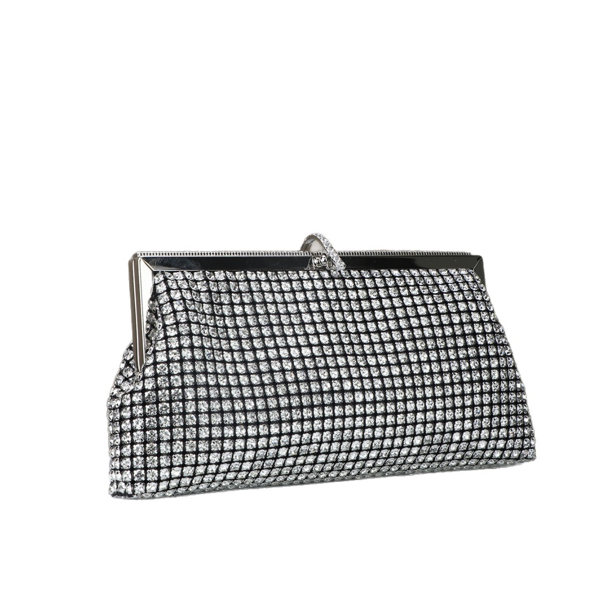 2026 Evening Bag Pure Handmade Rhinestone Button Evening Bag Clutch Banquet Bag Diamond Evening Bag