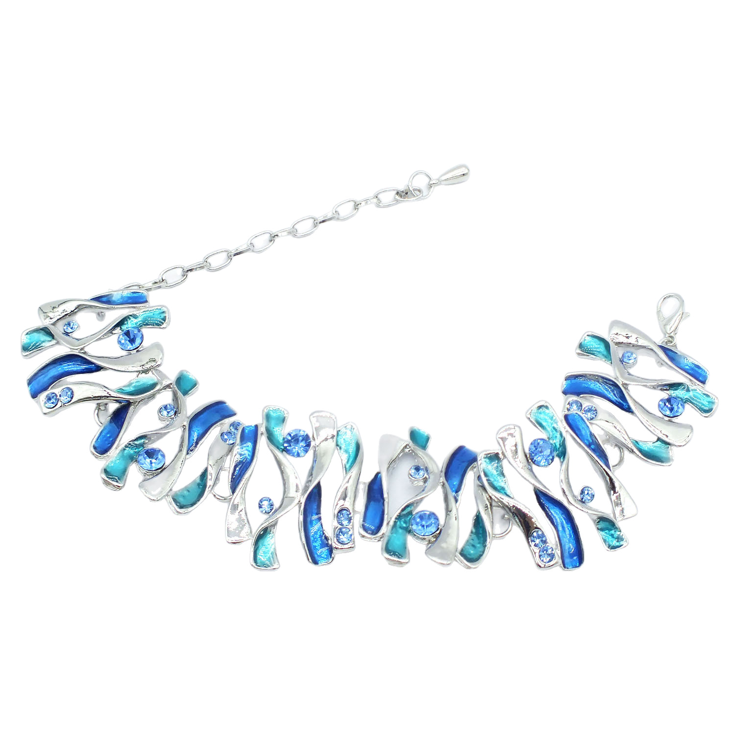 B606 Accessories Mixed Batch Blue Oil Drop Chain Bracelet