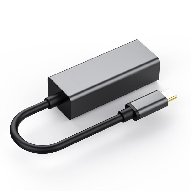 Network Card Type-C to RJ45 Gigabit Ethernet High-speed Network Converter USB to Network Port Supports MAC