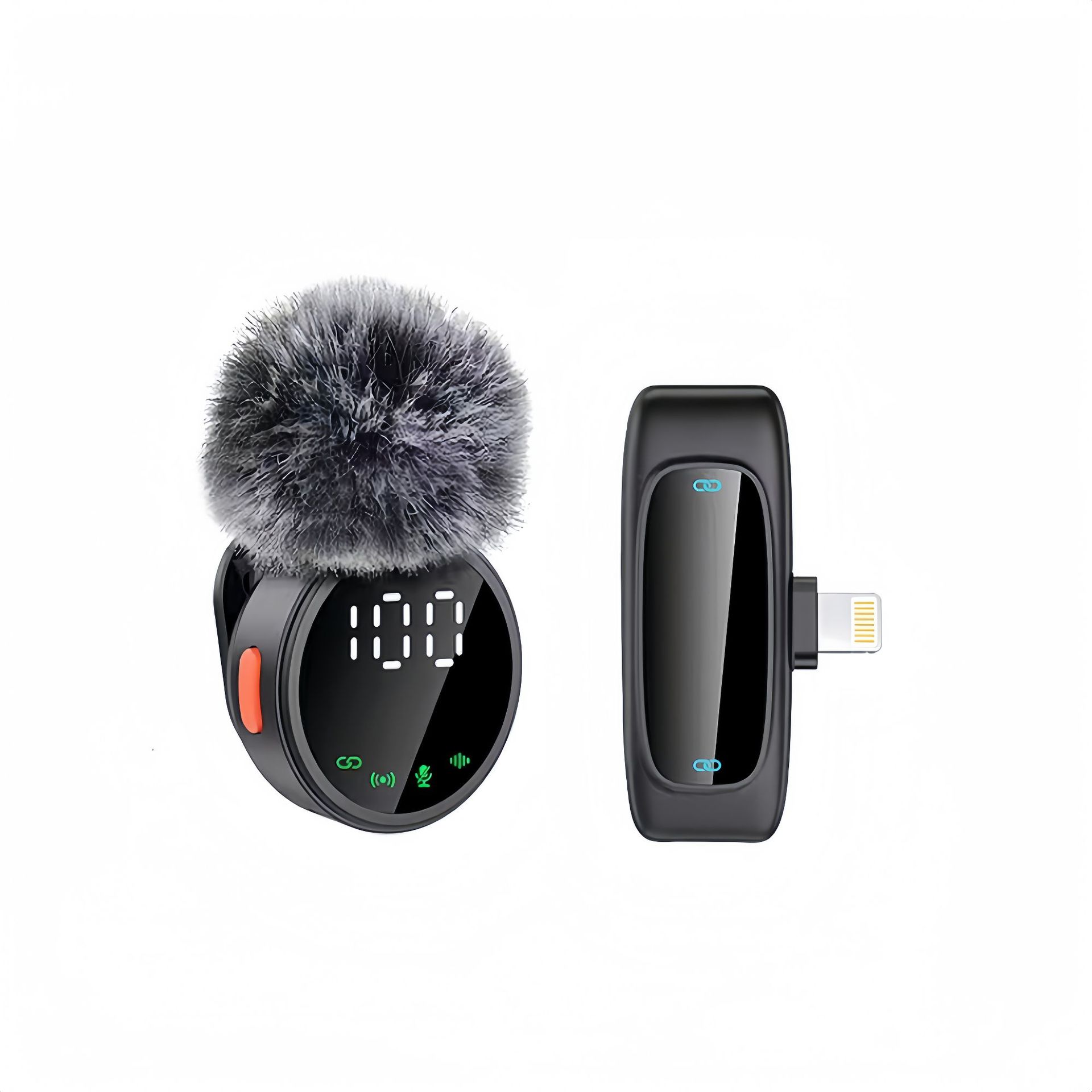2026 new private mold A83 wireless magnetic lavalier microphone noise reduction reverb high-definition live microphone with digital display A81