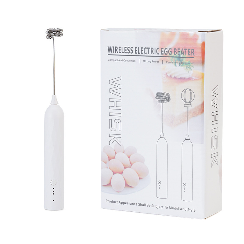 Whisk Egg Whites Cream Multifunctional Egg Beater Coffee Milk Frother Wireless Electric Egg Beater