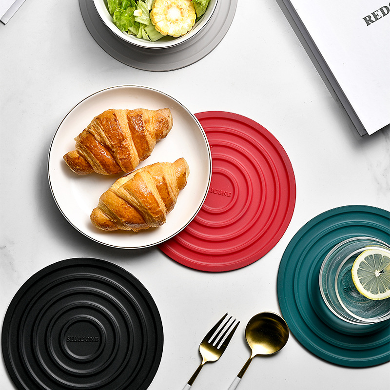 Kitchen Gadget Silicone Heat Insulation Placemat Pot Mat Dining Table Mat Household Anti-Hot Mat Cup Mat Heat Resistant Mat