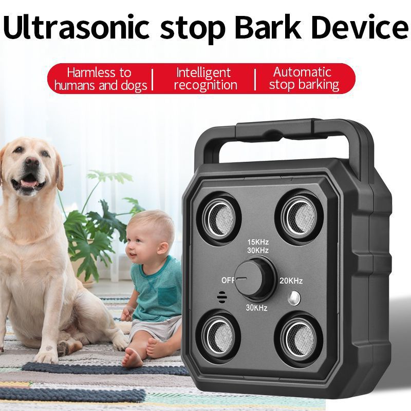 New Ultrasonic Bark Stopper Dog Trainer Automatic Sound Control Anti-Bark Pet Training Supplies