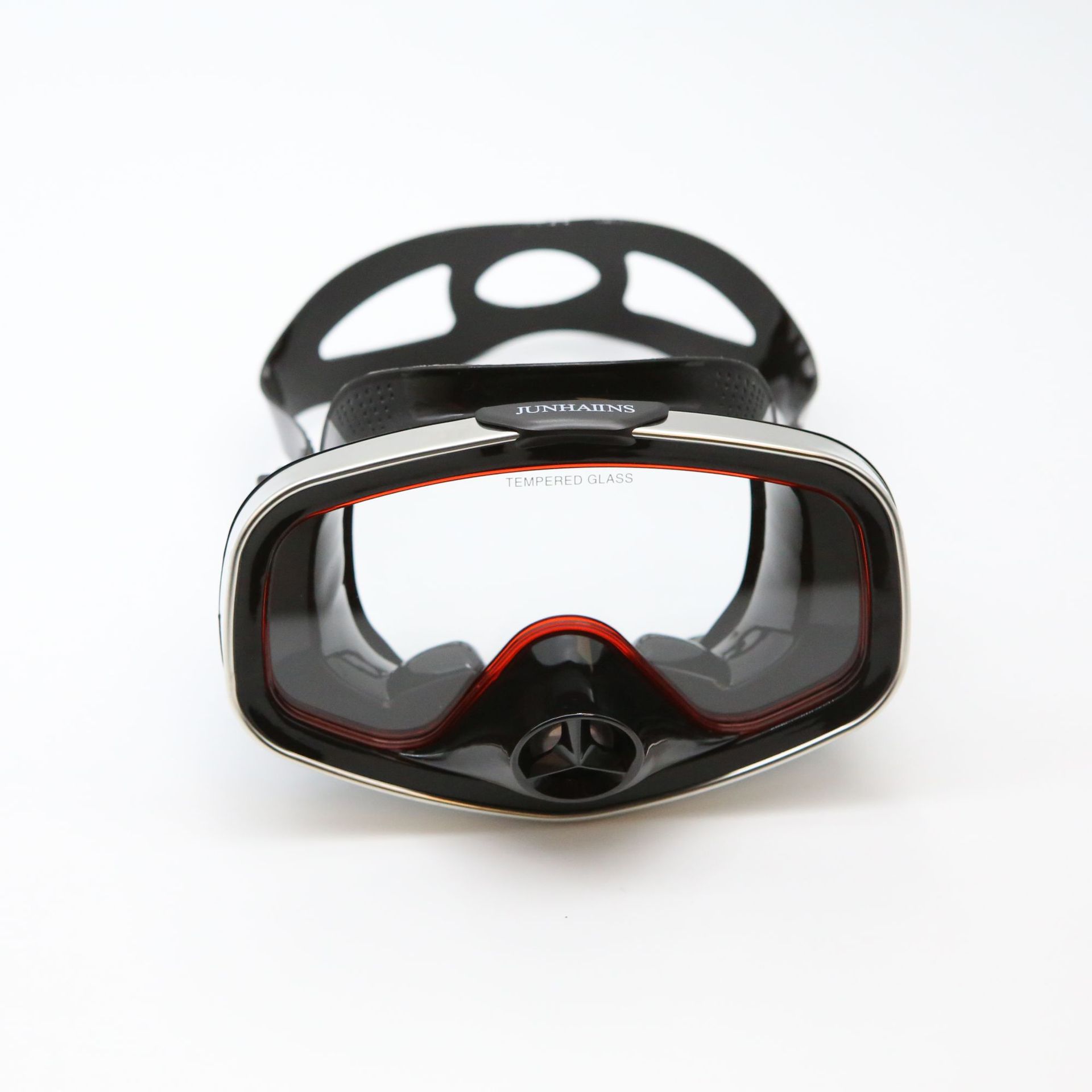 Professional valve diving mask silicone large frame adult beachcombing lightweight tempered glass snorkeling mask
