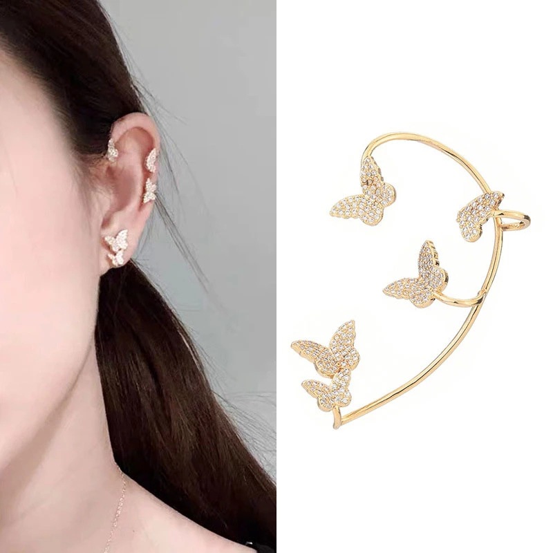 Fairy butterfly ear cuff no piercing earring feel jewelry