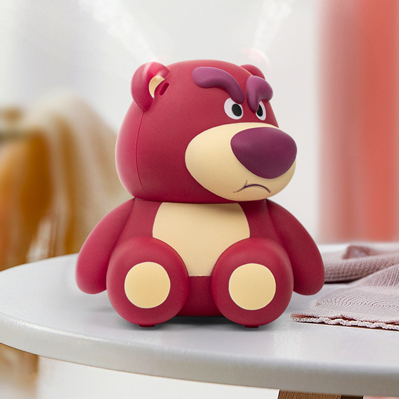 Strawberry Bear Humidifier Multifunctional Low Decibel Spray Aromatherapy Lamp Customizable Logo Creative Gift