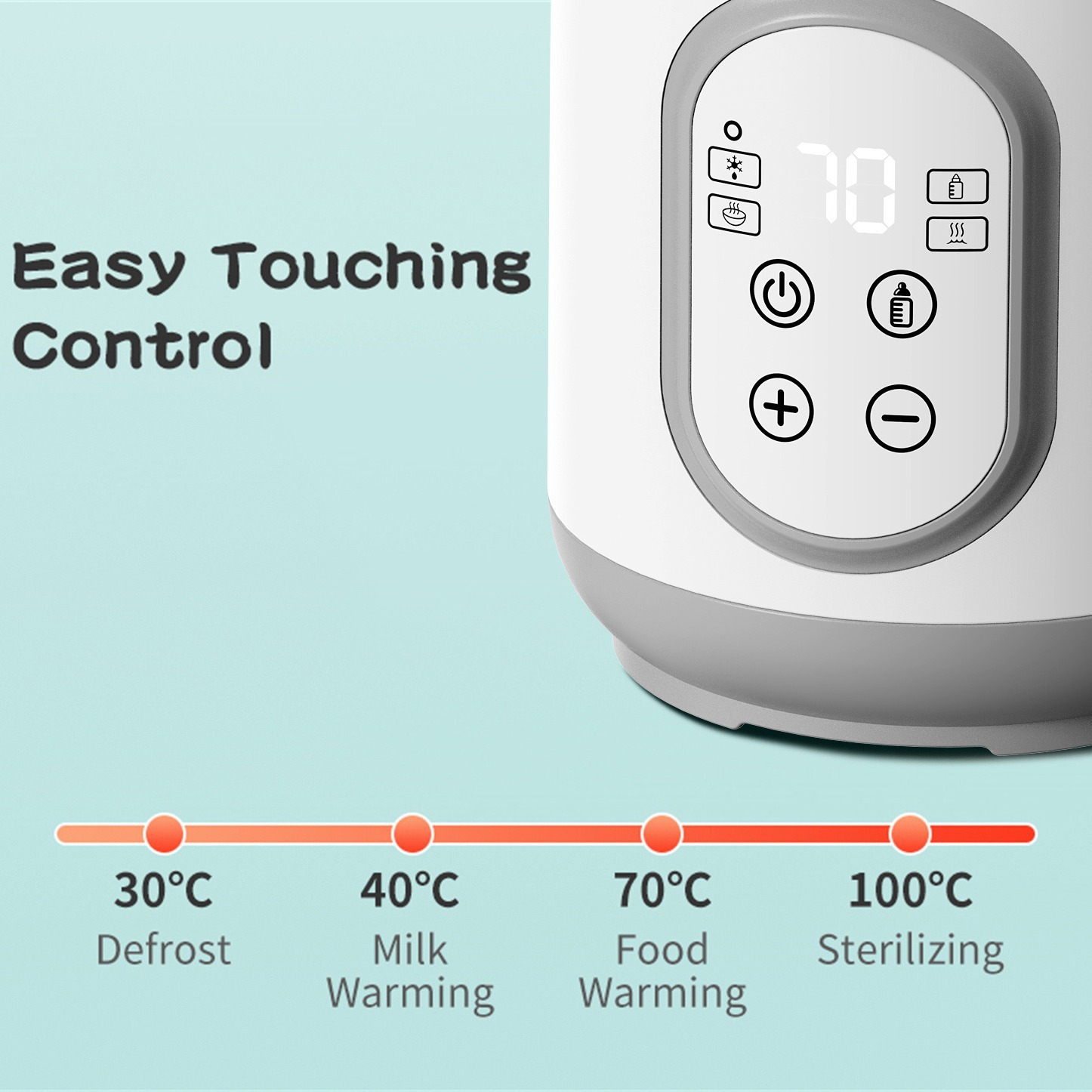 Multifunctional Single Bottle Milk Warmer Baby Bottle Sterilizer Breast Milk Heater Constant Temperature Warmer