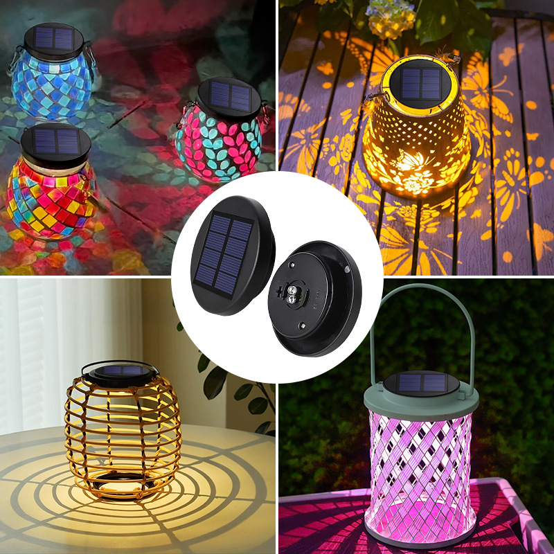New solar bottle cap light outdoor garden light automatic on at dusk waterproof night light garden landscape light
