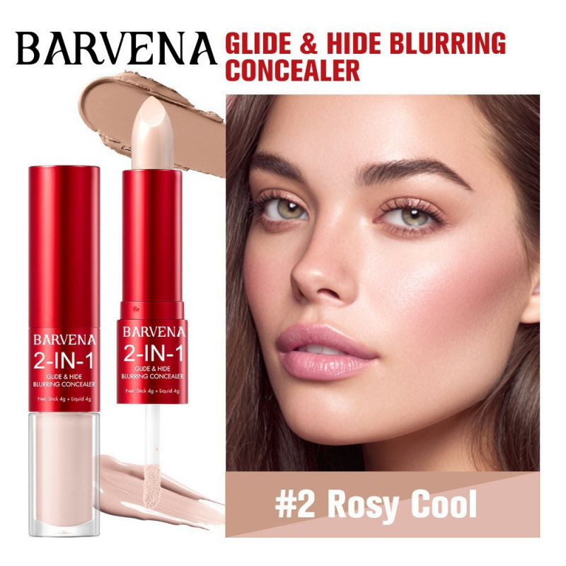 BARVENA Concealer Natural Finish Lightweight Fits Skin Tone Oil-Control Long-lasting Non-Sticky