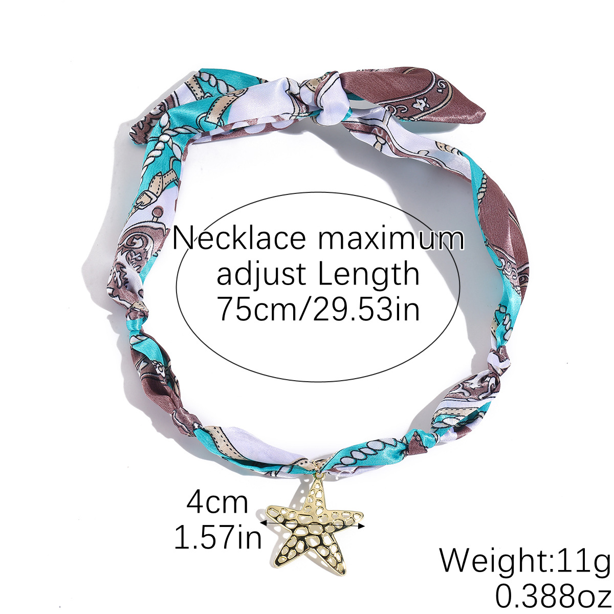 Jewelry long fabric necklace multi-pendant pearl colorful silk scarf necklace