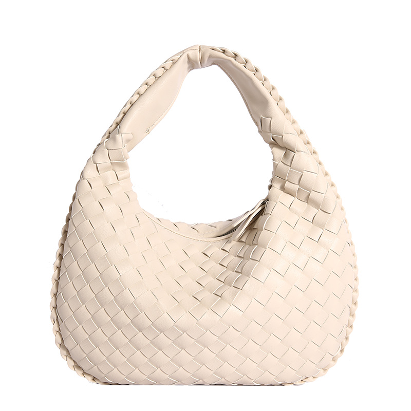 Woven Bag for Women Shoulder Underarm Bag Niche Textured Handheld Commuter Bag